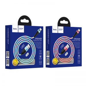 وصلة تايب سي مضيئة USB to Type-C Cable U85 light streaming effect
