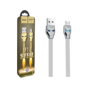 وصلة هوكو ميكرو يو اس بي hoco Cable USB to Micro USB U14 Steel man charging data sync
