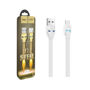 وصلة هوكو تايب سي hoco Cable USB to Type C U14 Steel man charging data sync