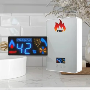 سخان الماء الفوري الديجيتال ماركة eco + هدية طقم دوش خارجي وفلتر